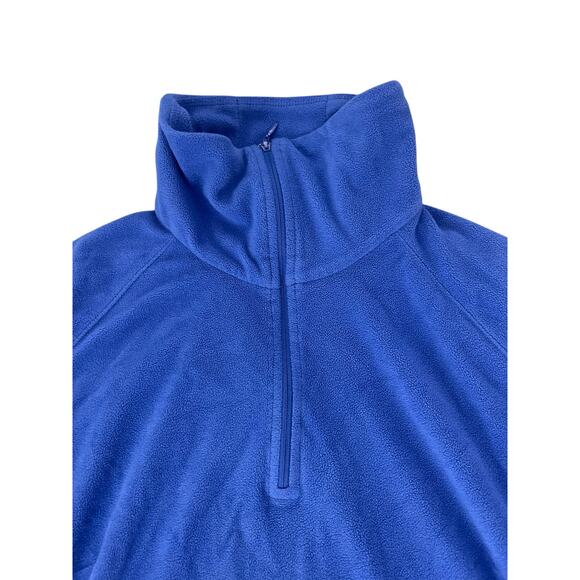 Columbia Royal Blue Pullover Quarter Zip Fleece Jacket Women's Size Large - Picture 5 of 6